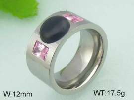 Stainless Steel Stone&Crystal Ring