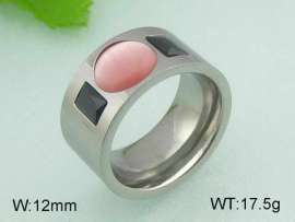 Stainless Steel Stone&Crystal Ring