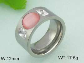 Stainless Steel Stone&Crystal Ring