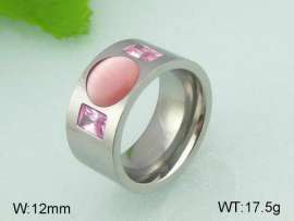 Stainless Steel Stone&Crystal Ring