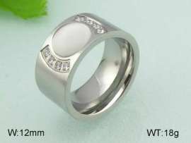 Stainless Steel Stone&Crystal Ring