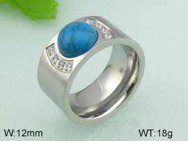 Stainless Steel Stone&Crystal Ring