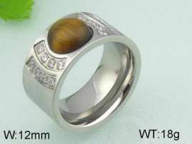 Stainless Steel Stone&Crystal Ring