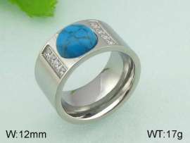 Stainless Steel Stone&Crystal Ring