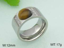 Stainless Steel Stone&Crystal Ring