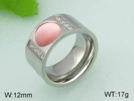 Stainless Steel Stone&Crystal Ring