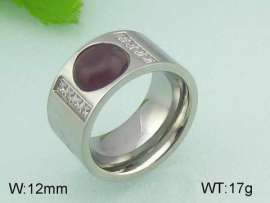 Stainless Steel Stone&Crystal Ring