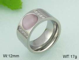 Stainless Steel Stone&Crystal Ring
