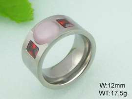 Stainless Steel Stone&Crystal Ring