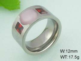 Stainless Steel Stone&Crystal Ring