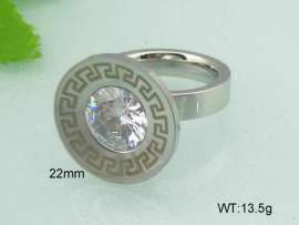 Stainless Steel Stone&Crystal Ring