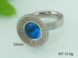Stainless Steel Stone&Crystal Ring