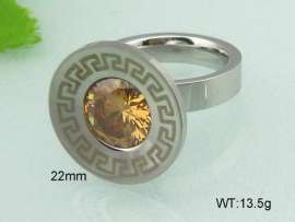 Stainless Steel Stone&Crystal Ring