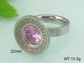 Stainless Steel Stone&Crystal Ring
