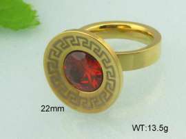 Stainless Steel Stone&Crystal Ring