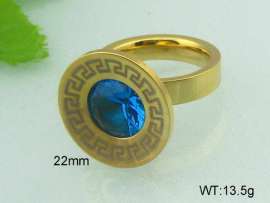 Stainless Steel Stone&Crystal Ring