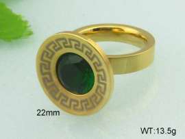 Stainless Steel Stone&Crystal Ring