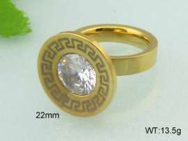 Stainless Steel Stone&Crystal Ring