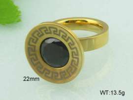 Stainless Steel Stone&Crystal Ring