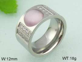 Stainless Steel Stone&Crystal Ring