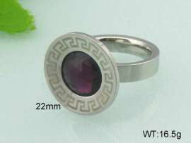 Stainless Steel Stone&Crystal Ring