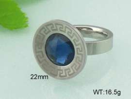 Stainless Steel Stone&Crystal Ring