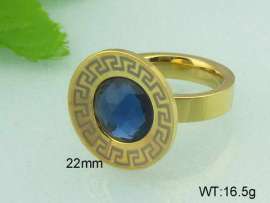 Stainless Steel Stone&Crystal Ring