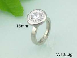 Stainless Steel Stone&Crystal Ring