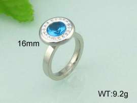 Stainless Steel Stone&Crystal Ring