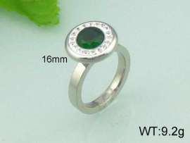 Stainless Steel Stone&Crystal Ring