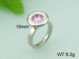 Stainless Steel Stone&Crystal Ring