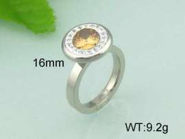 Stainless Steel Stone&Crystal Ring