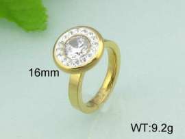 Stainless Steel Stone&Crystal Ring