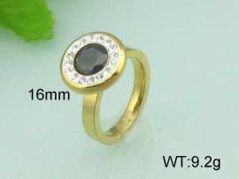 Stainless Steel Stone&Crystal Ring