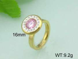 Stainless Steel Stone&Crystal Ring