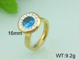 Stainless Steel Stone&Crystal Ring