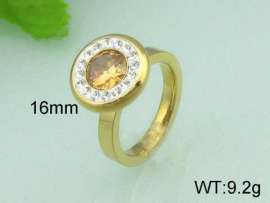 Stainless Steel Stone&Crystal Ring