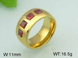 Stainless Steel Stone&Crystal Ring