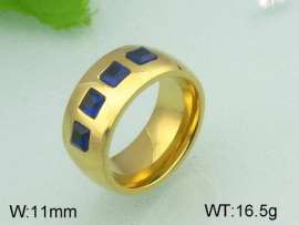 Stainless Steel Stone&Crystal Ring