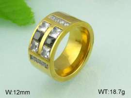 Stainless Steel Stone&Crystal Ring
