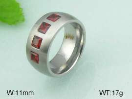 Stainless Steel Stone&Crystal Ring