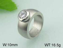 Stainless Steel Stone&Crystal Ring