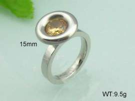 Stainless Steel Stone&Crystal Ring