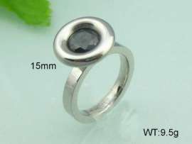 Stainless Steel Stone&Crystal Ring