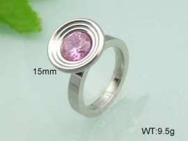 Stainless Steel Stone&Crystal Ring