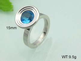 Stainless Steel Stone&Crystal Ring