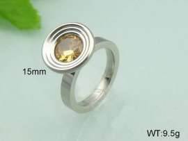 Stainless Steel Stone&Crystal Ring