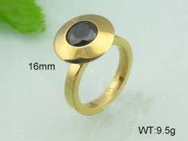 Stainless Steel Stone&Crystal Ring