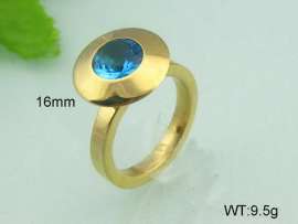 Stainless Steel Stone&Crystal Ring