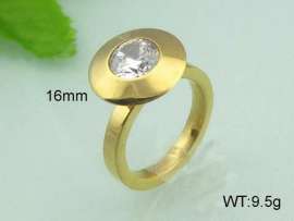 Stainless Steel Stone&Crystal Ring